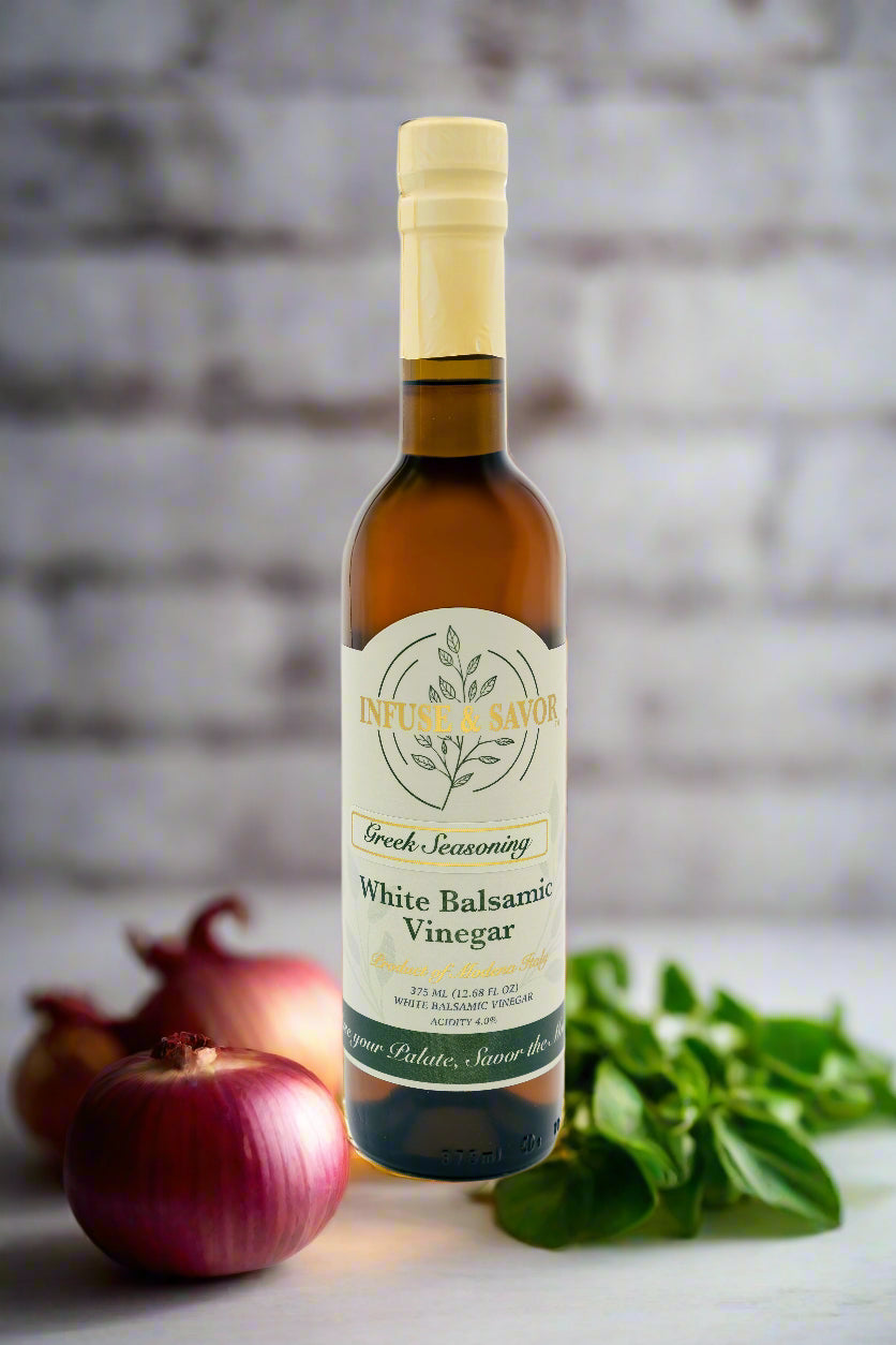 Greek Seasoning White Balsamic Vinegar by Infuse & Savor
