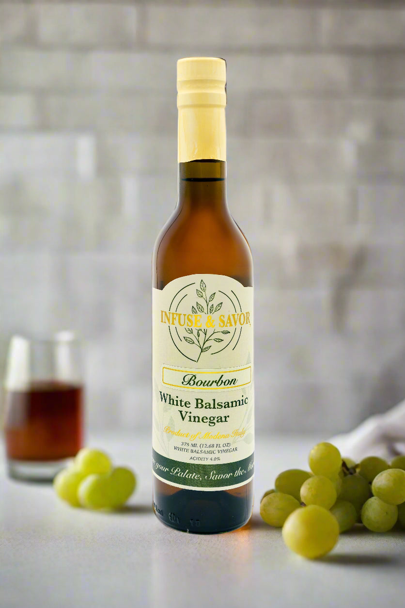 Bourbon White Balsamic Vinegar by Infuse & Savor