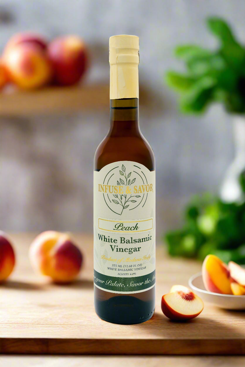 Peach White Balsamic Vinegar by Infuse & Savor