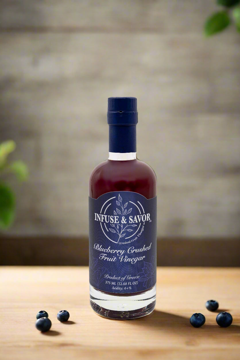 Blueberry Crushed Fruit Vinegar by Infuse & Savor