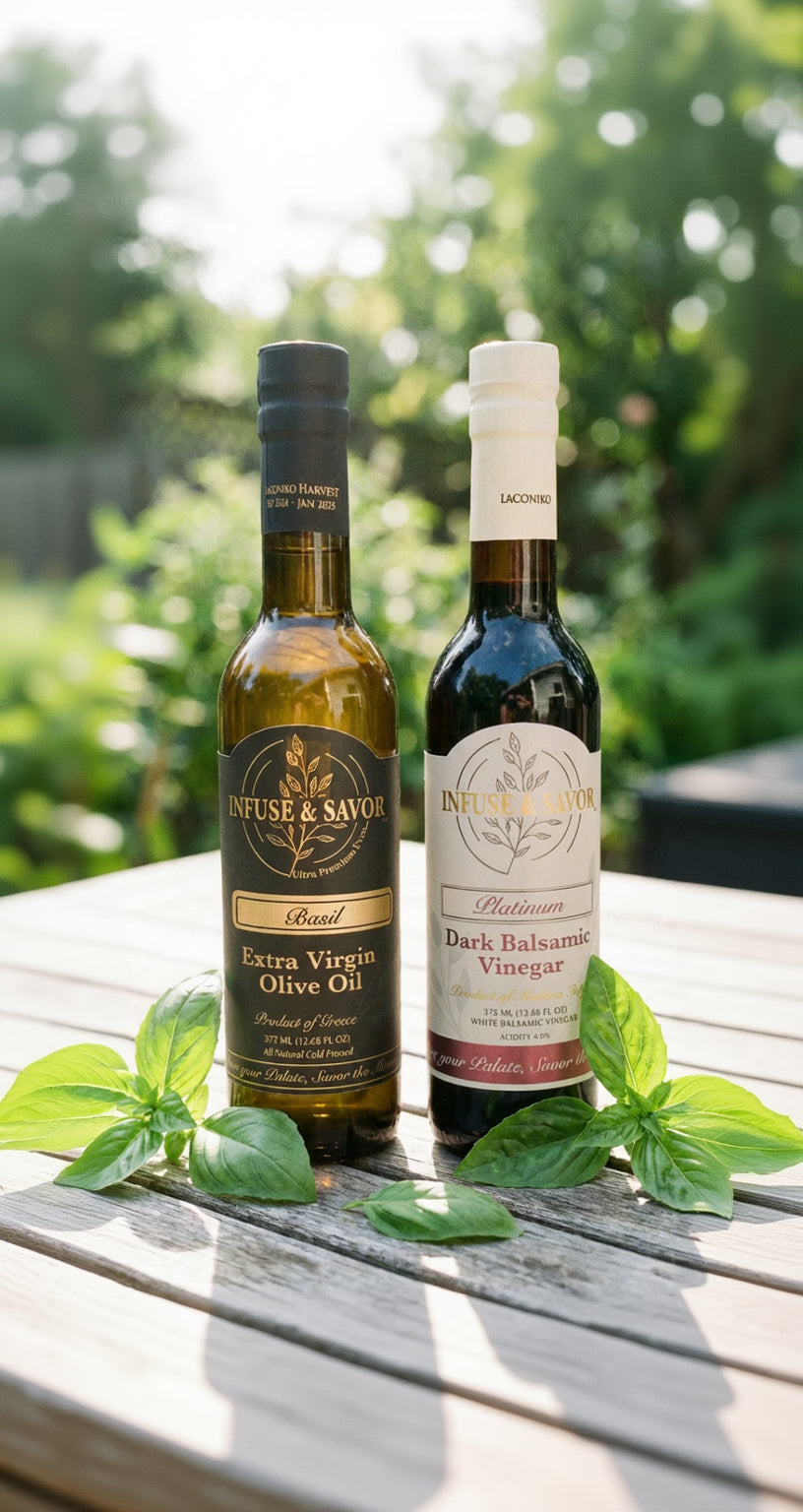 Italian Duo- Basil Evoo & Platinum Balsamic