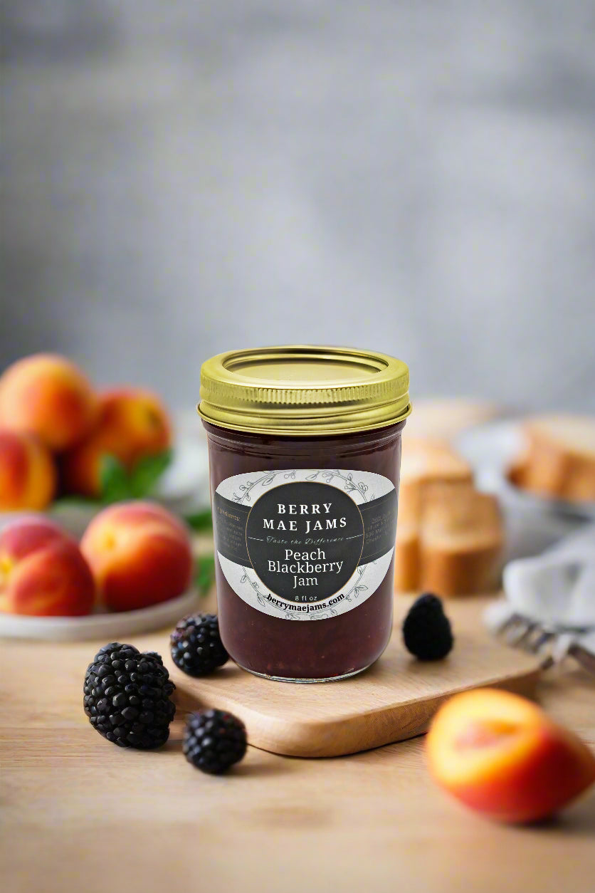 Peach Blackberry  Berry Mae Jams
