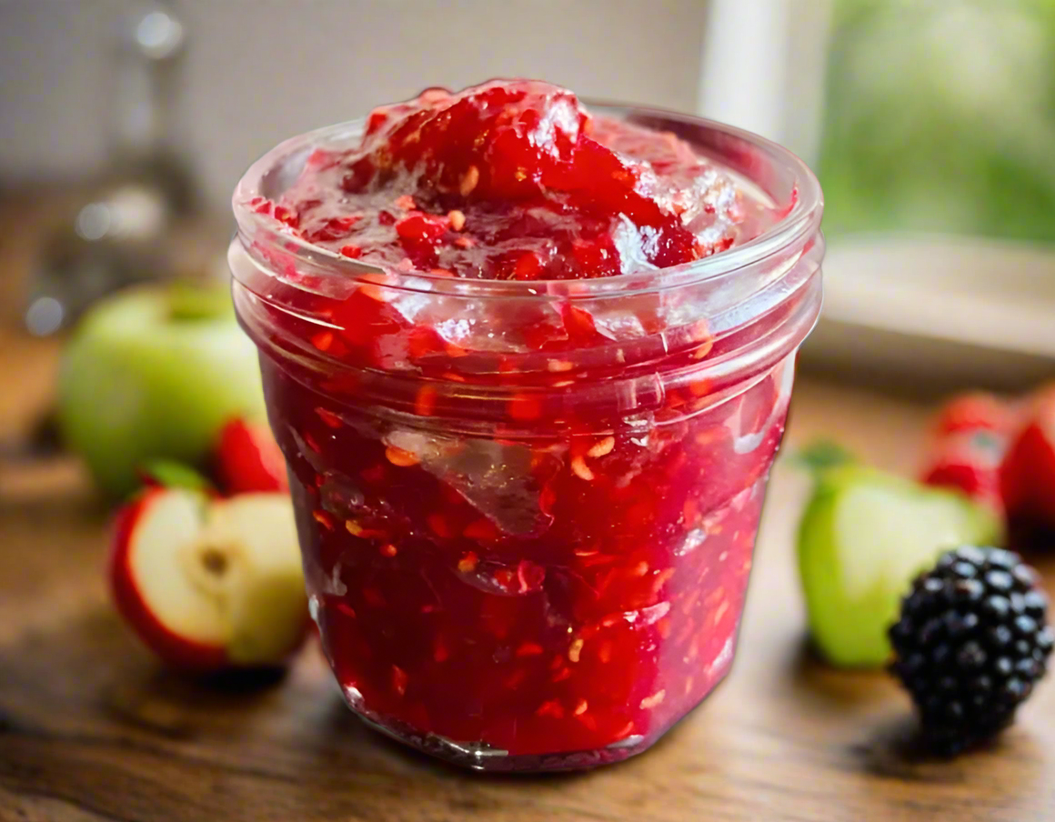 No Sugar Added Appleberry Burst Jam